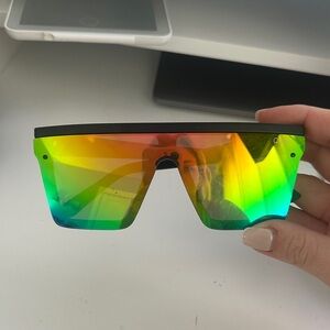 Quay rainbow reflective sunglasses
